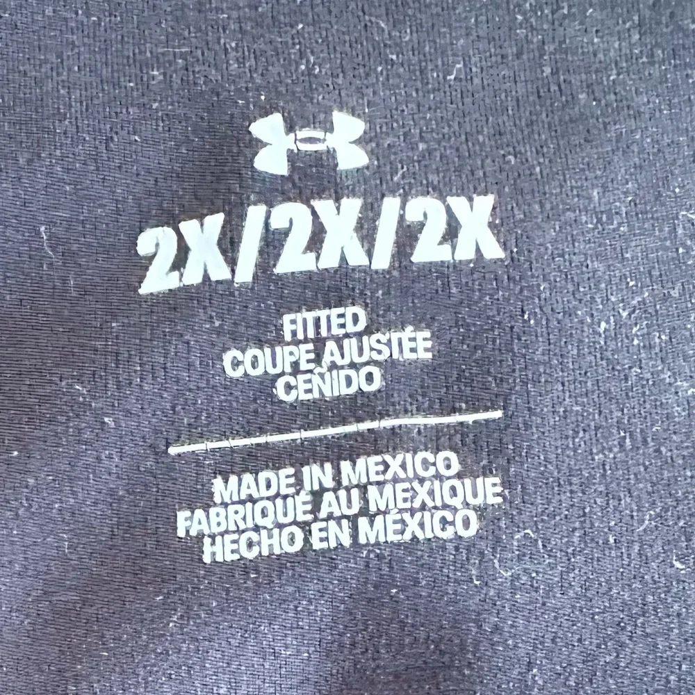 Athletic Gym Workout Yoga Cycling Under Armour Fitted Black Shorts w/Pocket ~ 2X